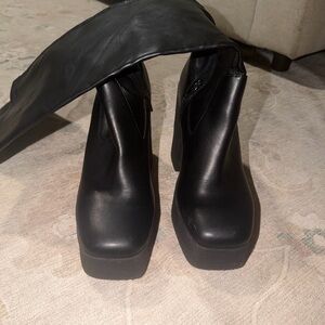 Abound Black Heeled Ankle Boots